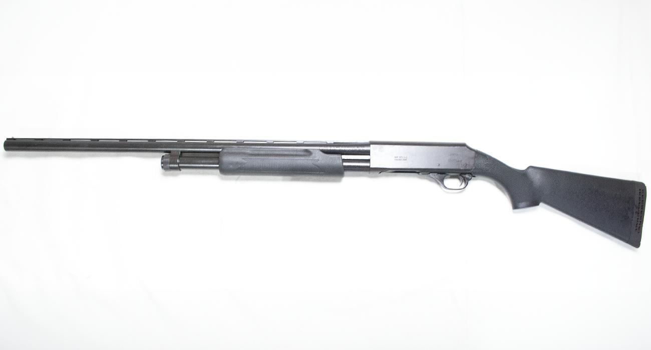 H AND R PARDNER 12-Gauge Police Trade-In Pump-Action Shotgun with Padded Stock